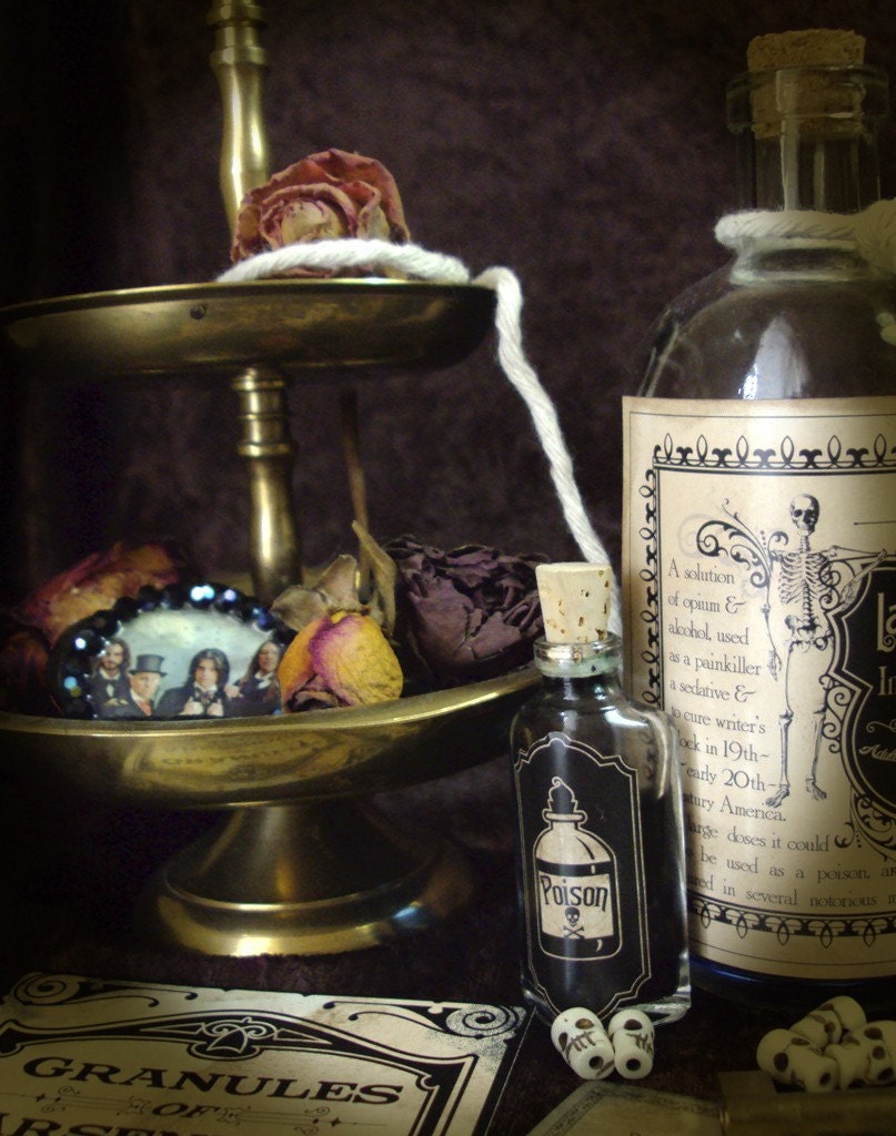 Halloween Apothecary Victorian Poison Labels Part 2 of 3 Stickers