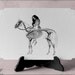 Victorian Cards Skeleton Horse Lady Godiva 5 Cards and Envelopes A Great Gift