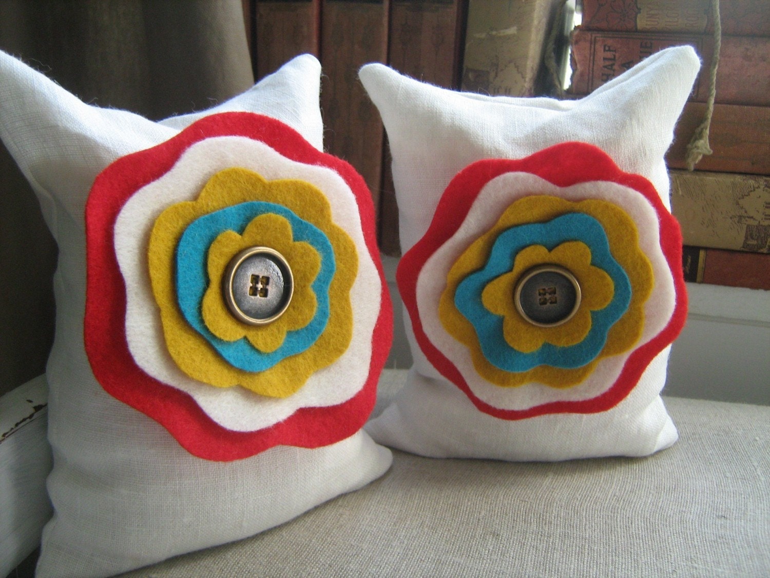 Circus Flower Beanbag Bookends