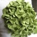 As Seen On Abc's GOOD MORNING AMERICA Hydrangea Pillow in Cream Linen and Sage/Pea Felt