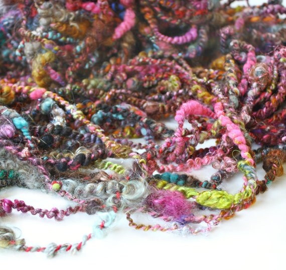 Silk Road 64 yards Wool Yarn Hand Dyed Merino Blend by atomicblue