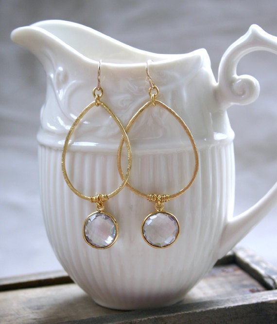 Gold teardrop Earrings