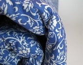 organic baby quilt / eco friendly kids bedding in delft sapphire blueberry indigo blue (LAST ONE)
