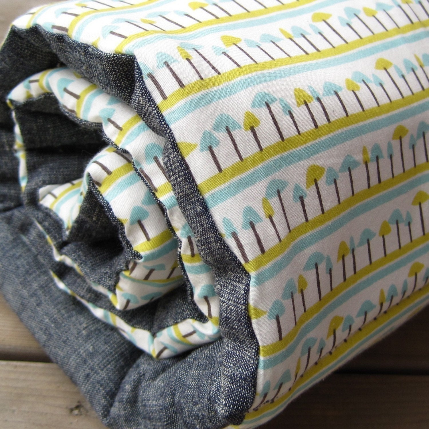 Organic Toddler Nap Mat - Preschool Napmat AS SEEN IN Cool Mom Picks - Eco-Friendly Kids Bedding - Forest Toadstools