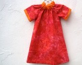 The Frida Dress - Girls Dress - Spring Kids Fashion in Raspberry Red Pink with Orange Ruffles (sizes 12 months to 5 years)