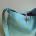 kids messenger bag rainbow rain drops / hand sewn eco friendly accessory for children