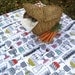 Picnic Blanket MARIMEKKO - Mod Eco Friendly Alfresco Dining Summer Outdoors Blanket (Ready to Ship) Wedding Gift Idea