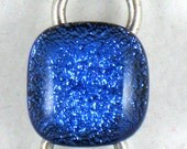 Dichroic Fused Glass Bracelet - Blue