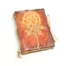 Rose pocket size, leather journal.