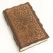 Brown Medieval Ornament leather journal.