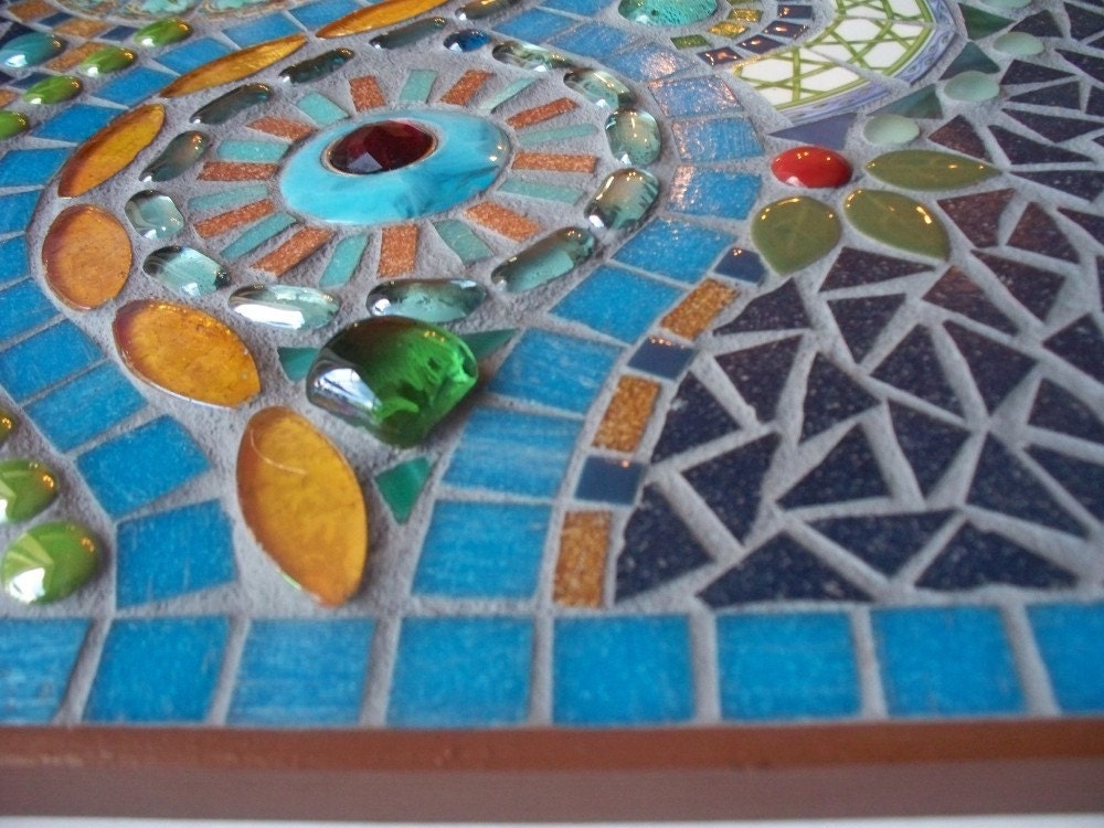 Turquoise River Mosaic Wall Hanging 30% OFF with Coupon Code