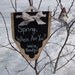 Set of 12 Wedding Banners ... Seating Chart ... Bunting ... Burlap and Chalk Cloth Pennants to Customize again and again - Set of 12