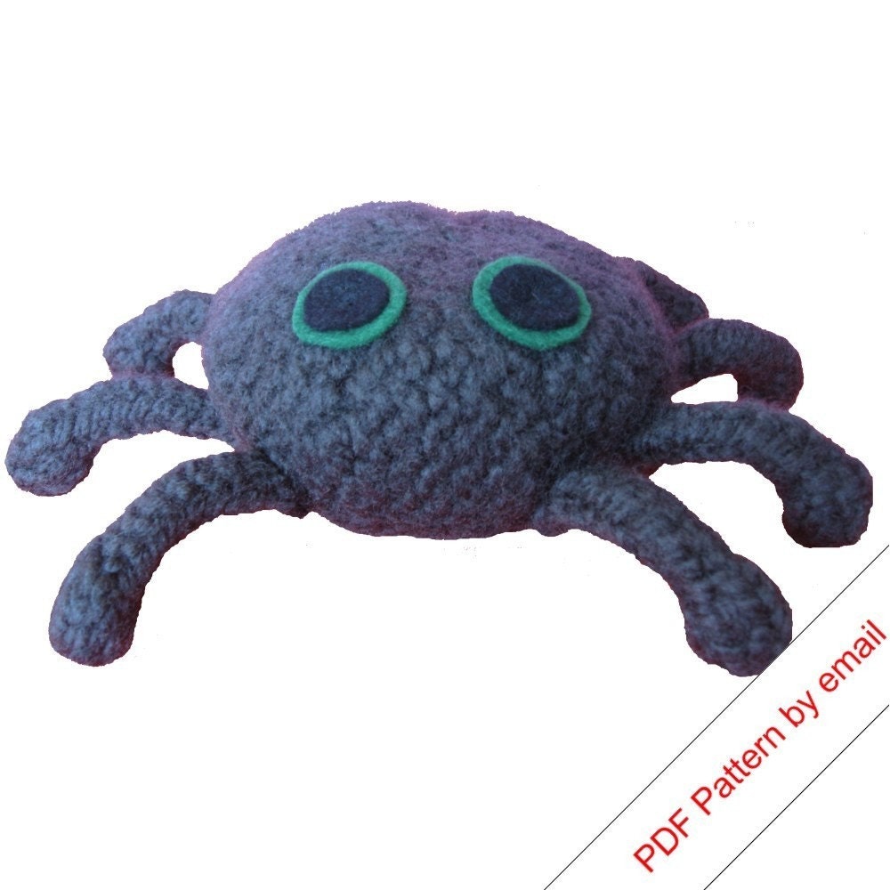 Spider Knitting Pattern PDF. Knit Your Own Toy Spider.