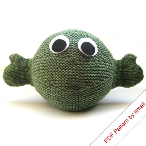 PDF Toy Monster Knitting Pattern. Make your own Hug Monster.