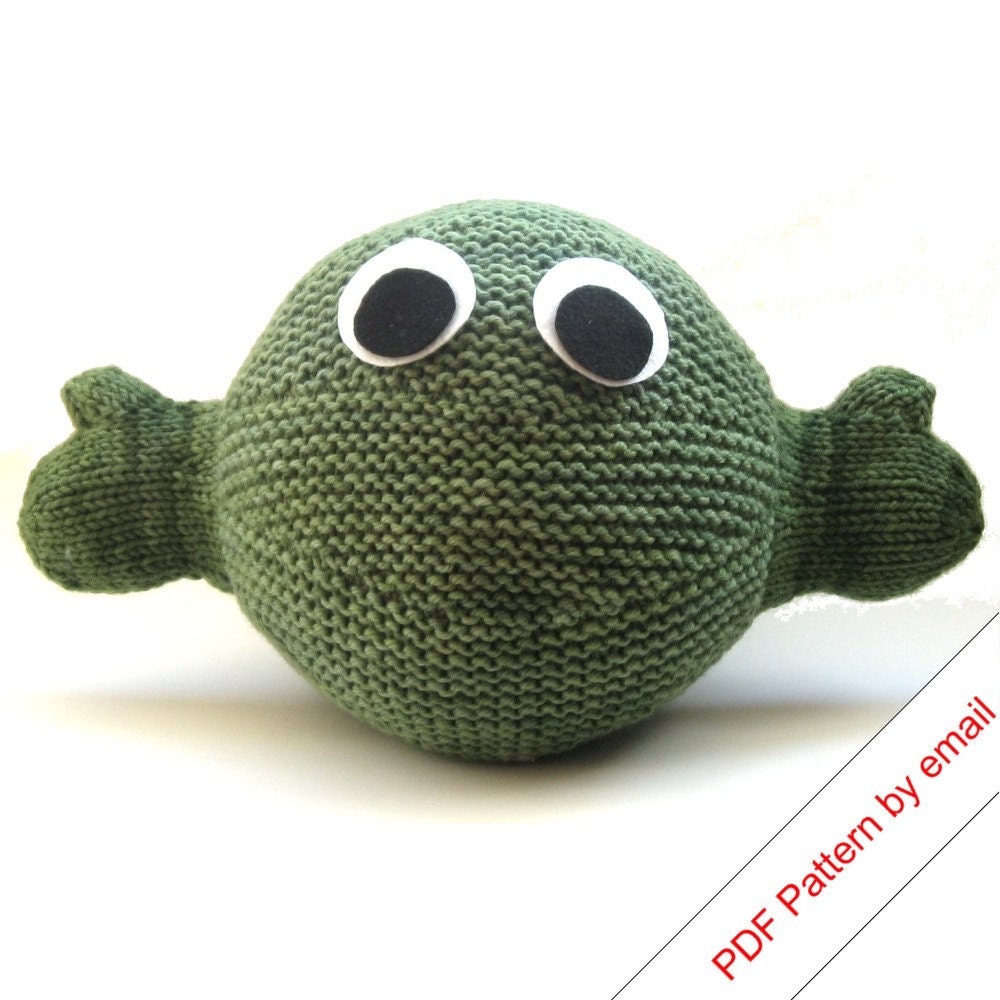 PDF Toy Monster Knitting Pattern. Make your own Hug Monster.