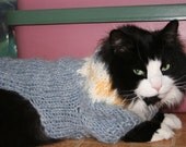 HEATHER BLUE DOG OR CAT SWEATER