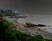 Beach At Collinwood Dark Shadows Newport Rhode Island Seascape Color Solarized Photograph