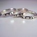 ONE 2mm fine silver stacking ring- hand stamped with your choice of phrase-words personalized stacker ring. Priority mail