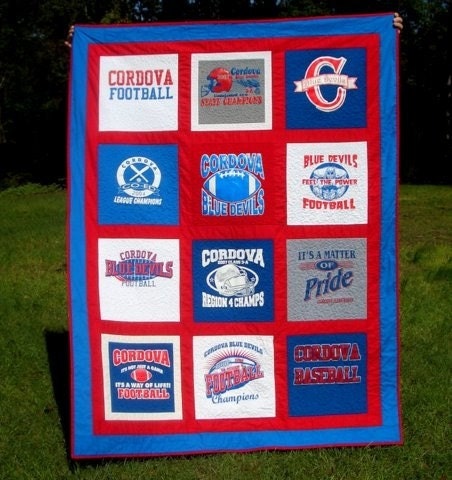 T-Shirt Quilt Custom Sizes Available