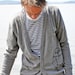 Grey Owl Cardigan - Large (unisex)