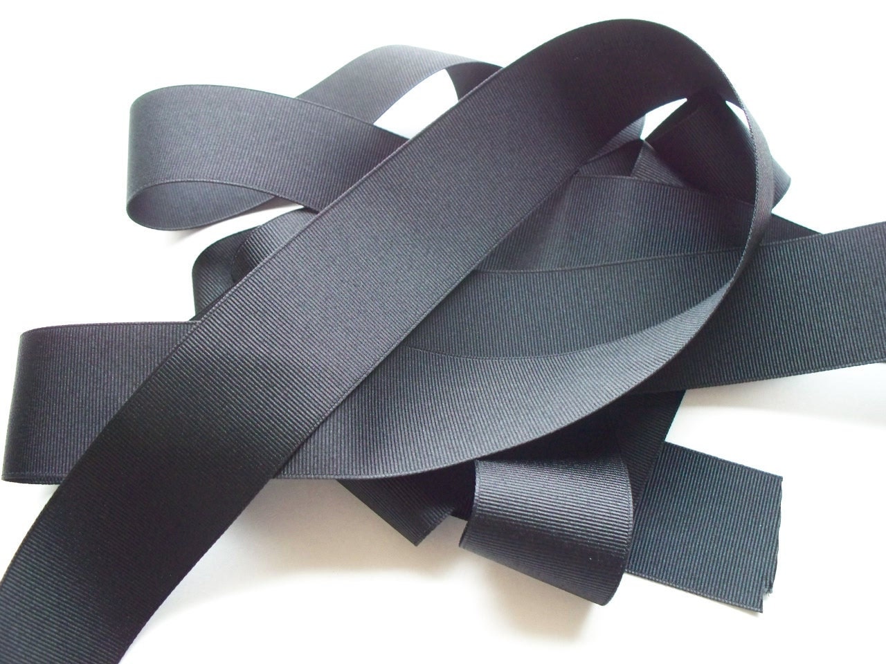 1 1/2 inch Black Grosgrain Ribbon- 4 yards