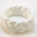 white paracord turks head knot rope bracelet small 1822