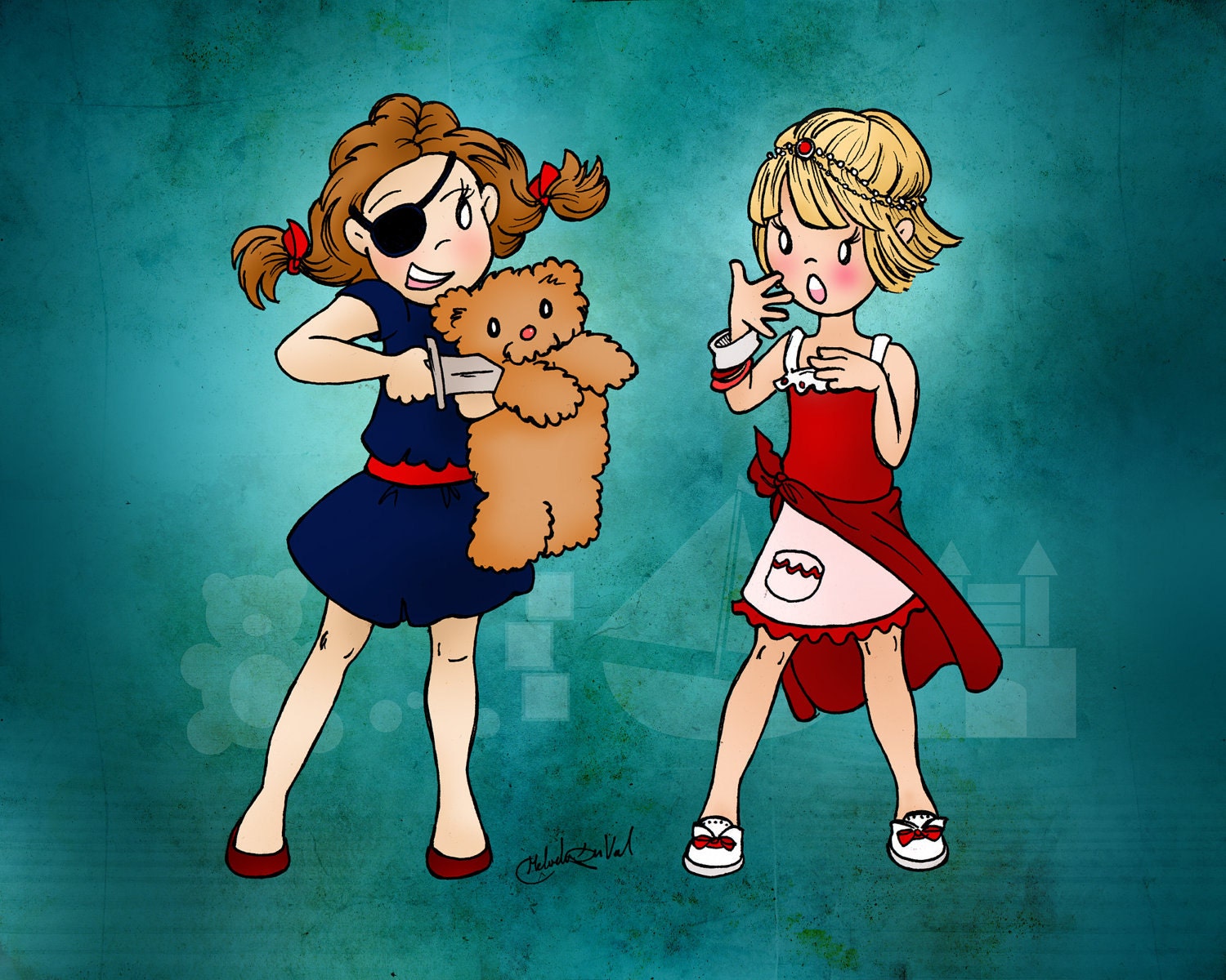 8x10 Print - Teddy Bear Ransom