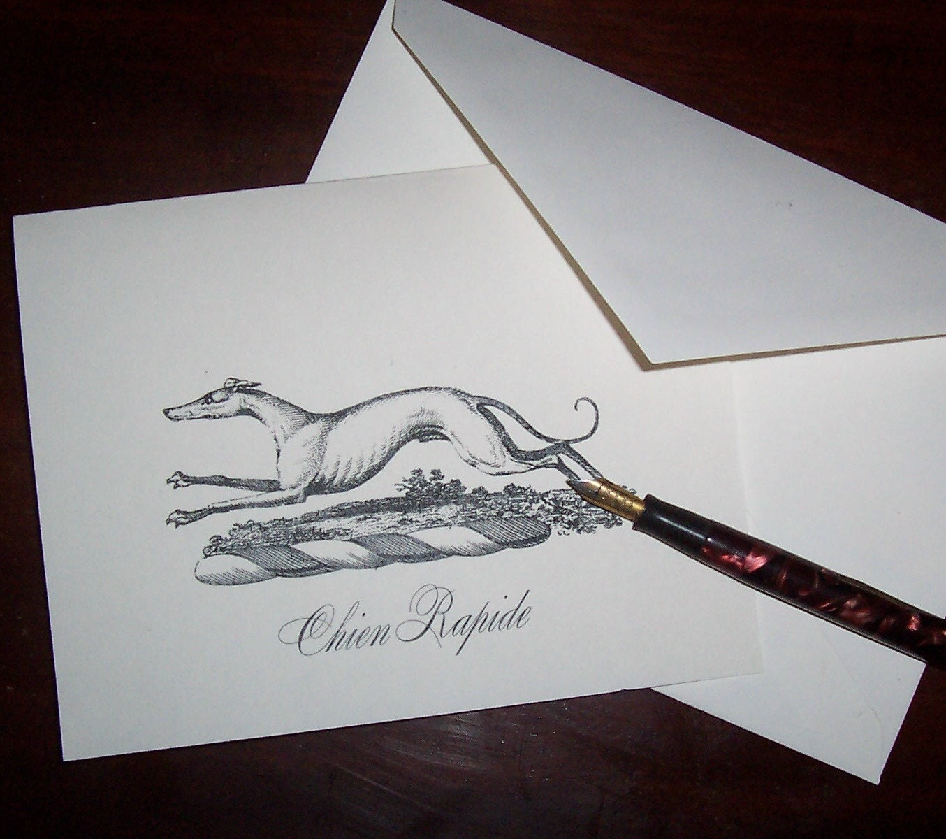 Greyhound ,Whippet, Italian Greyhound, Dog 10 Handmade Stationery Stationary  Note Cards