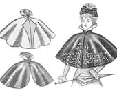 TRULY VICTORIAN ladies 1890's Cape mantle sewing pattern