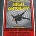 High Anxiety Original Movie Theater Poster Full Size One Sheet 1977 Mel Brooks Psycho-Comedy Folded Bold Graphics Spiral Vortex Huge 41 x 27