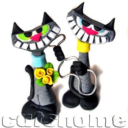 HAPPY FRIENDS . big size smiling cat sculptures by catshome