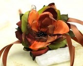 One of a Kind Flower Choker / Corsage, Necklace / Bracelet  Ready to Ship - Handmade - by VividColors