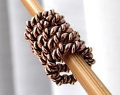 A Golden Swarm - Five  Copper Stitch Markers - Fits Up To 4.0 mm (6 US) - Limited Edition