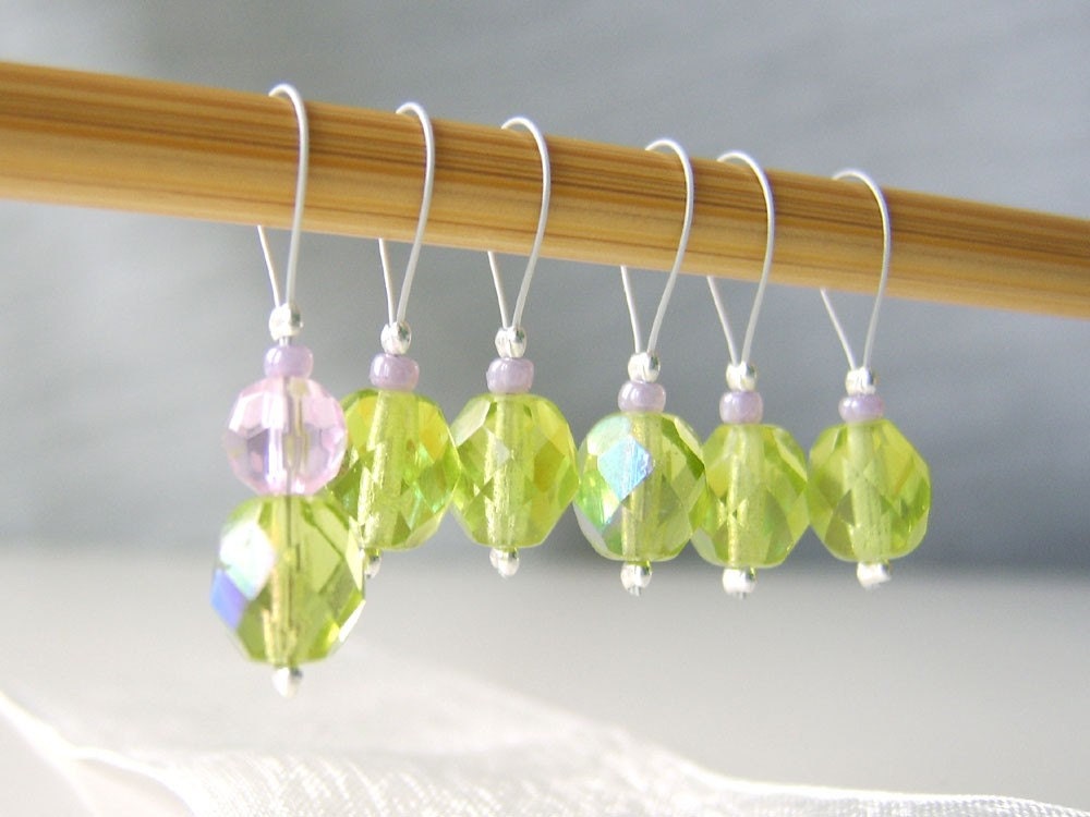 The Cathedral is a Gothic Forest - Six Snag Free Stitch Markers - Fits Up To 5.5 mm (9 US)