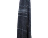 Extra Long Cashmere/Silk Striped Scarf