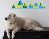 Boats vinyl wall decal