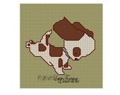 CLOSING DOWN  : From 30 to 50 % off - More information in my shop policies - Puppy Cross Stitch PDF Pattern