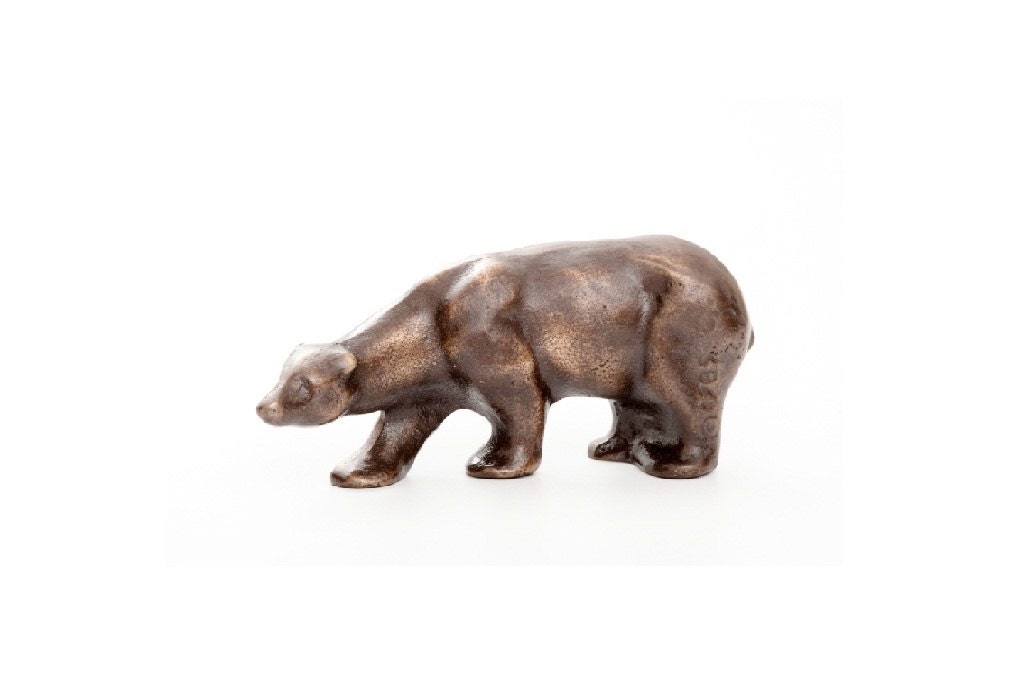 Polar Bear in Bronze - 5", standing bear