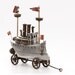 Steam Yacht, Cast Aluminum and Bronze Steampunk Style Ship