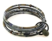 Five Bangle Bracelet in African Asante Patterns