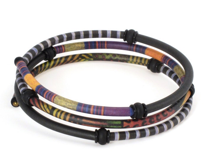Wrap Bracelet with African Patterns