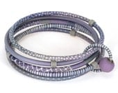 Lavender Five Bangle Bracelet