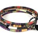 Four Bangle Bracelet with African Textile Patterns