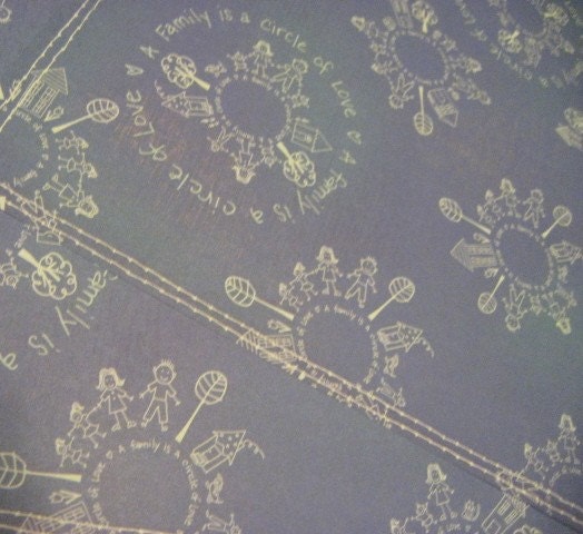 Blue Family Circle Home 12x12 Scrapbook Pattern Paper Pack House Mom Dad Family Love in Blues