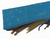 Knitting needle case, storage pouch Sole fabric by Valorie Wells