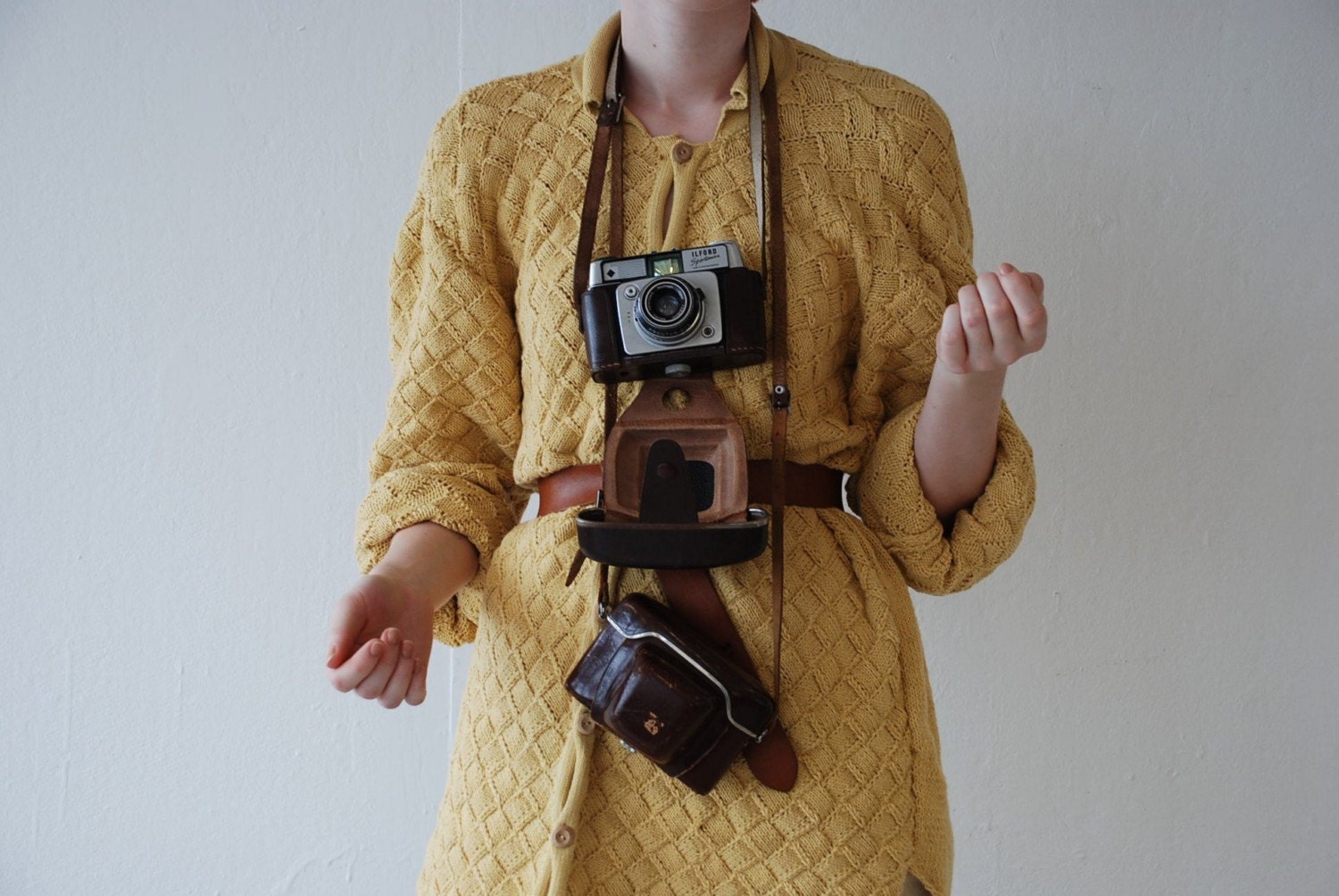 SALE - Was 645 NOW 245 - The Entrelac Mens Shirtdress in Princess Buttercup