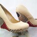Beige Canvas Wedge