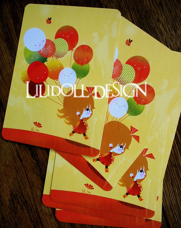 KERMESSE POSTCARD by LILIDOLL