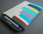 Kindle Case / Kindle Cover / Kindle Sleeve / Kindle 3 Case / Nook Case / NookColor Case / Kobo Case / Kindle 3 - Left to Wright Blue
