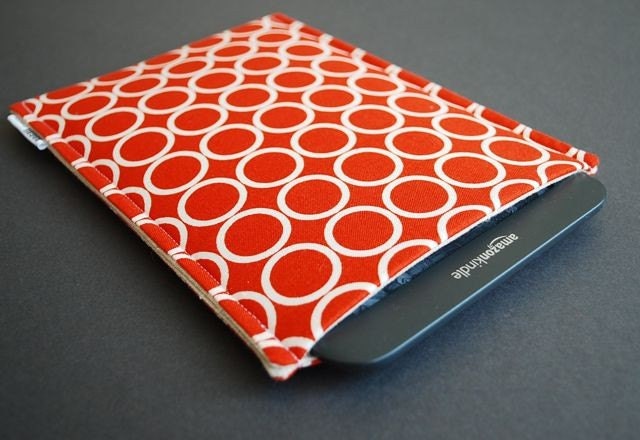 Kindle Case / NookColor Case / Kobo Case / Nook Case / Kindle Cover / NookColor Cover / Kobo Cover / Nook Cover - Modern Circle Orange
